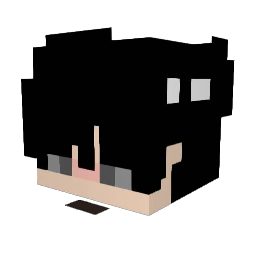lucaluclucluca Minecraft avatar head, 3D render