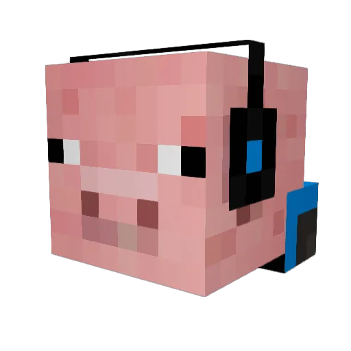 lucamei Minecraft avatar head, 3D render
