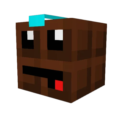 lucap44 Minecraft avatar head, 3D render
