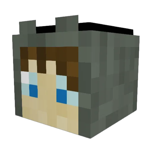 lucara88 Minecraft avatar head, 3D render