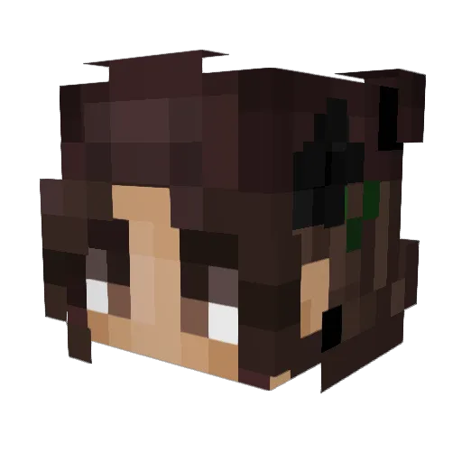 lucarelle81 Minecraft avatar head, 3D render