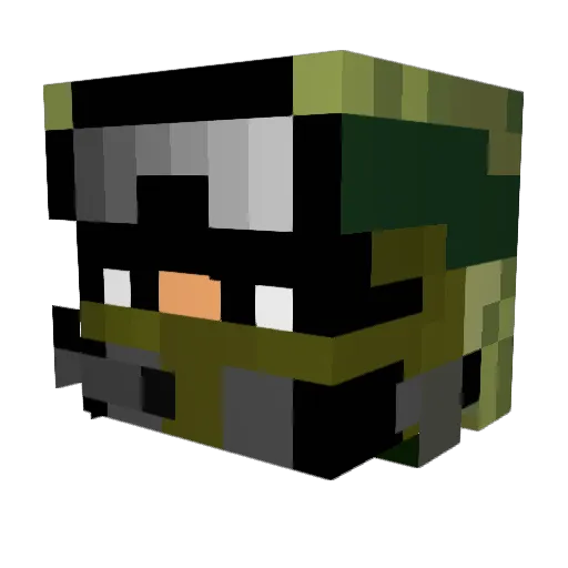 lucas2038_ytb Minecraft avatar head, 3D render