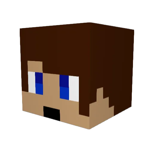 lucas4740 Minecraft avatar head, 3D render