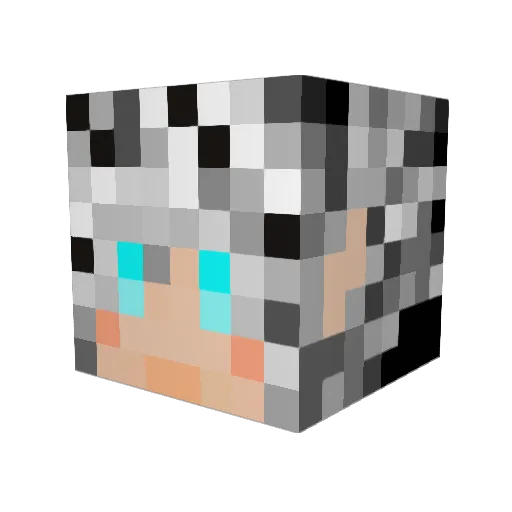 lucas7124 Minecraft avatar head, 3D render