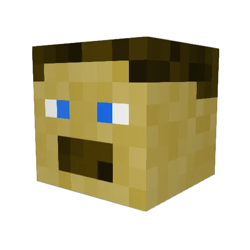 lucas_bmg Minecraft avatar head, 3D render