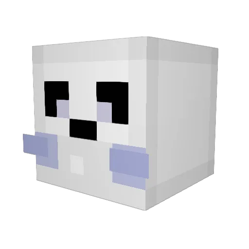 lucasallison Minecraft avatar head, 3D render