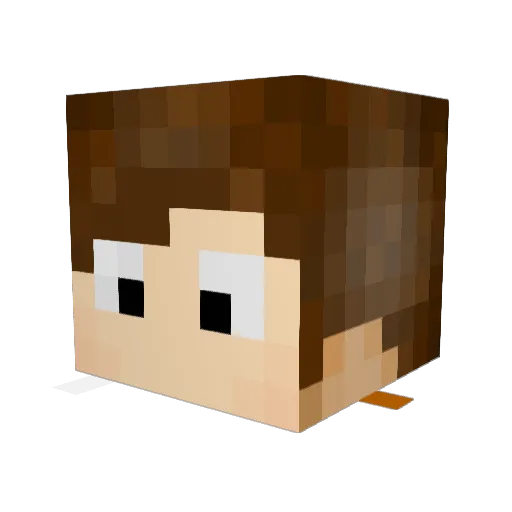 lucasgurgeln Minecraft avatar head, 3D render