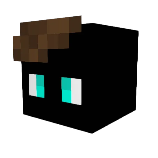 lucashed Minecraft avatar head, 3D render