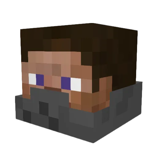 lucasholm09 Minecraft avatar head, 3D render