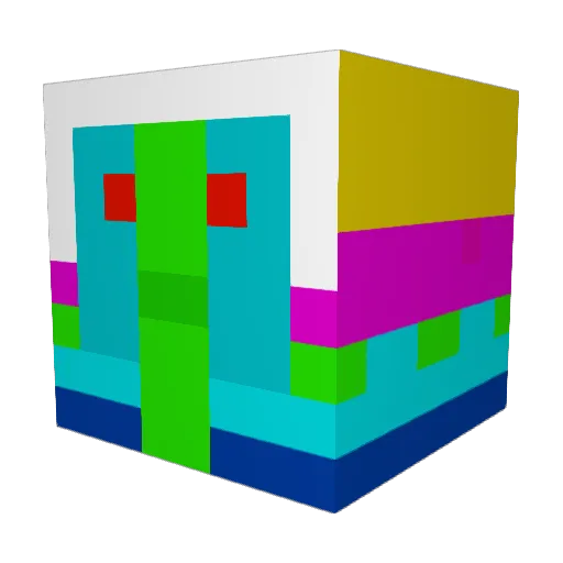 lucasistugan Minecraft avatar head, 3D render