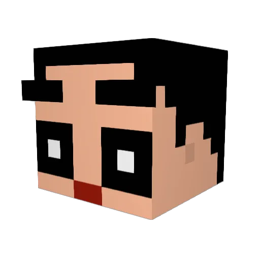 lucasjcp Minecraft avatar head, 3D render