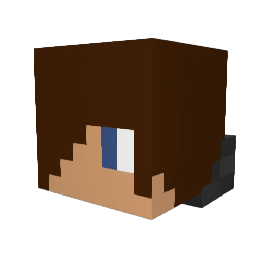 lucaskas2000 Minecraft avatar head, 3D render