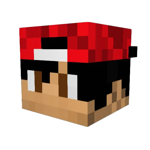 lucaskunz Minecraft avatar head, 3D render