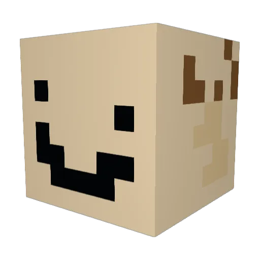 lucaslepoulet Minecraft avatar head, 3D render