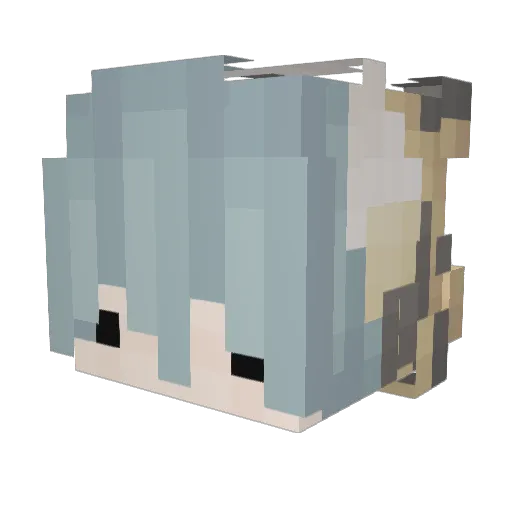 lucasman2015 Minecraft avatar head, 3D render