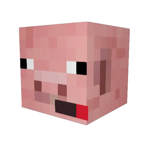 lucaso1998 Minecraft avatar head, 3D render