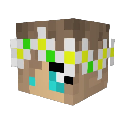 lucaso98 Minecraft avatar head, 3D render