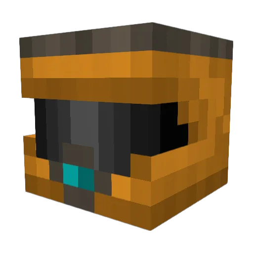 lucasperle Minecraft avatar head, 3D render