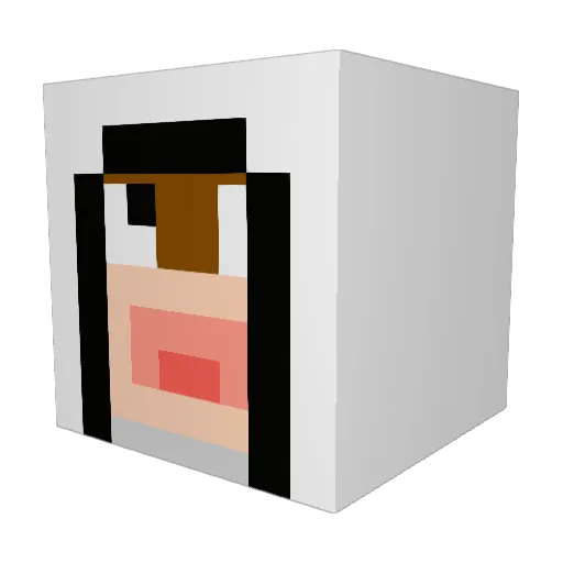 lucaspickle Minecraft avatar head, 3D render
