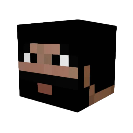 lucasrietze Minecraft avatar head, 3D render