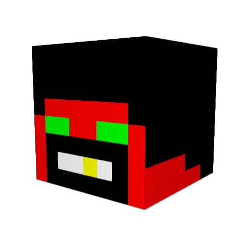 lucassarac Minecraft avatar head, 3D render