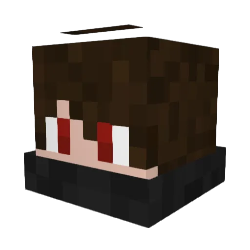 lucaswaro Minecraft avatar head, 3D render