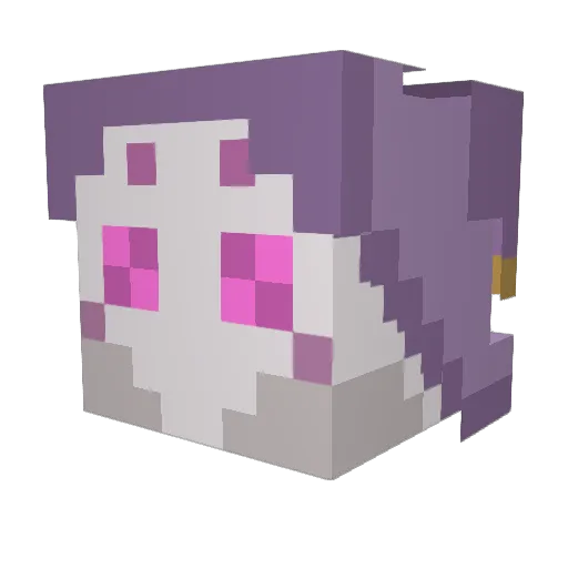 lucatielmoth Minecraft avatar head, 3D render