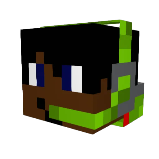 lucatoni2020 Minecraft avatar head, 3D render