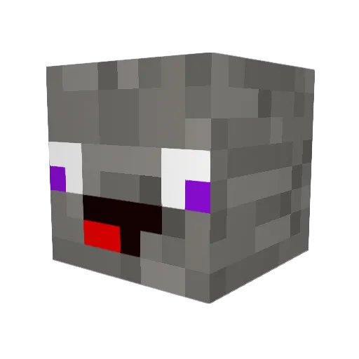 lucaussenseiter Minecraft avatar head, 3D render