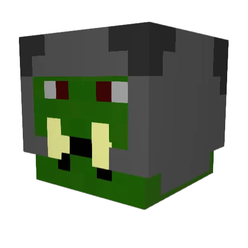 lucav773 Minecraft avatar head, 3D render