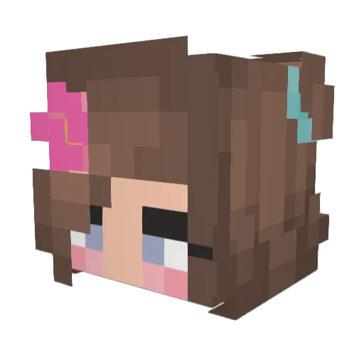 lucaxdd24 Minecraft avatar head, 3D render