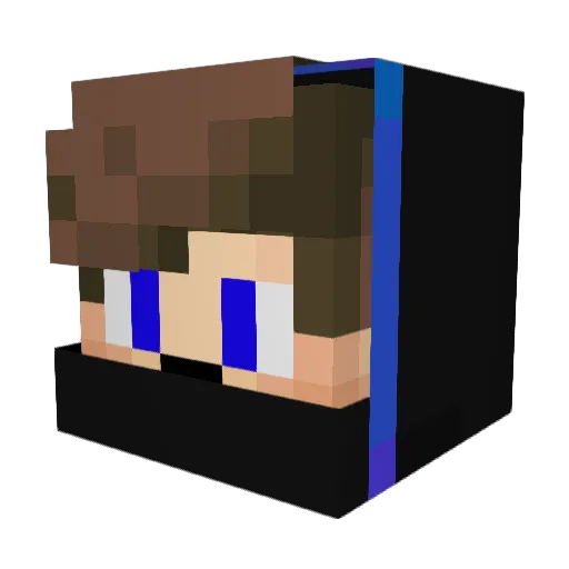 lucaz_niceboy Minecraft avatar head, 3D render