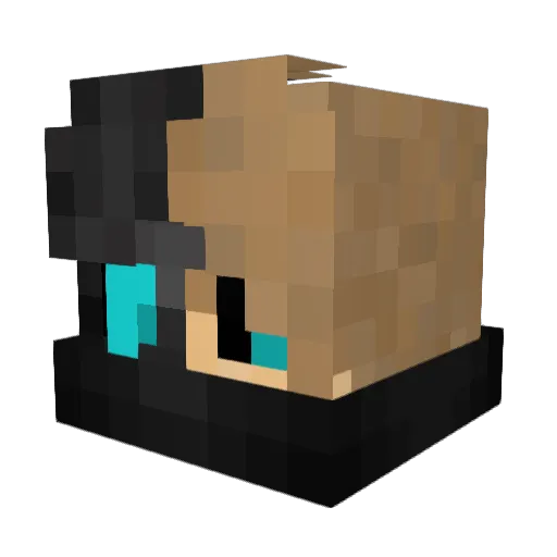 lucbot30 Minecraft avatar head, 3D render