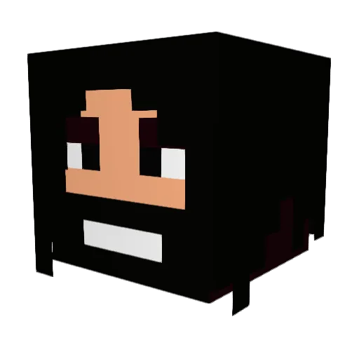lucca1302 Minecraft avatar head, 3D render