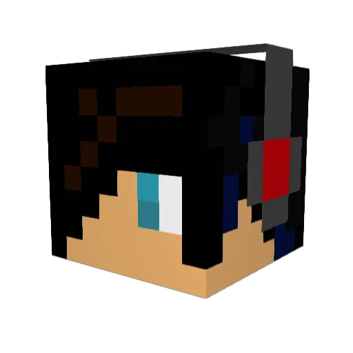 luccaabreu Minecraft avatar head, 3D render