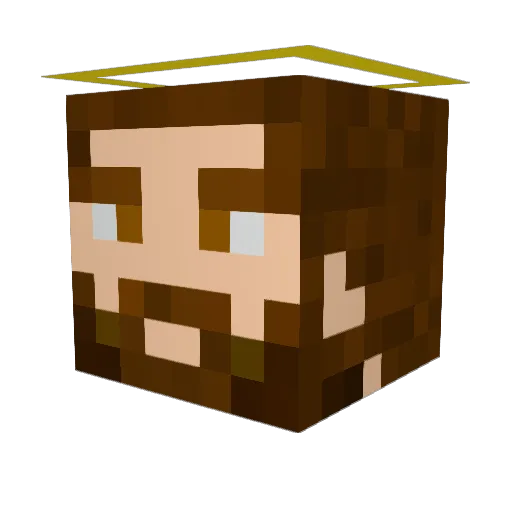 lucccccccccccca Minecraft avatar head, 3D render