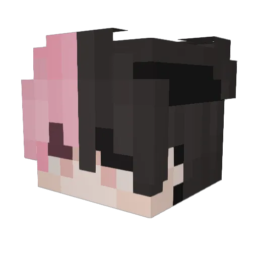 lucciano2002 Minecraft avatar head, 3D render