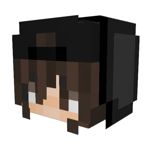 luccmuc Minecraft avatar head, 3D render
