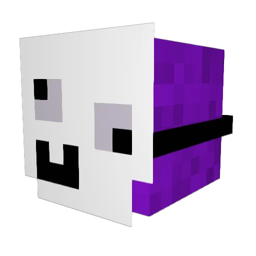 luccti Minecraft avatar head, 3D render