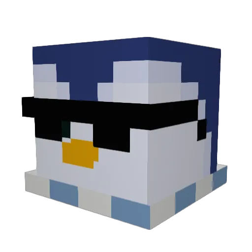 luce0511 Minecraft avatar head, 3D render