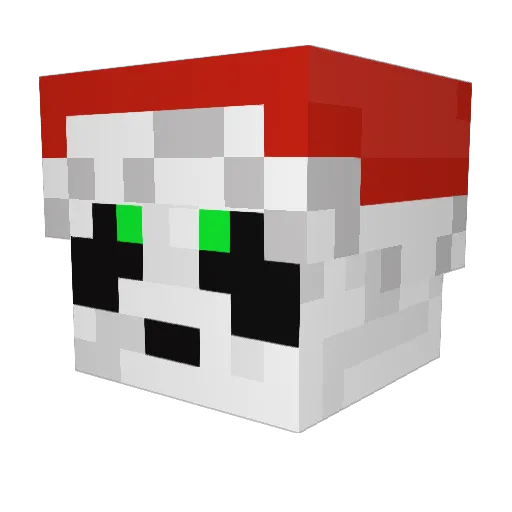 luchador30 Minecraft avatar head, 3D render