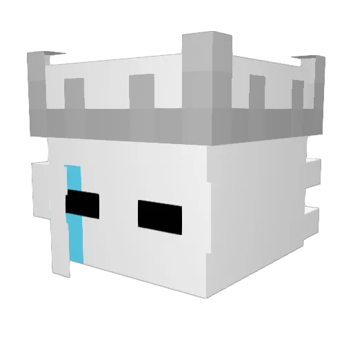 luchenyou Minecraft avatar head, 3D render