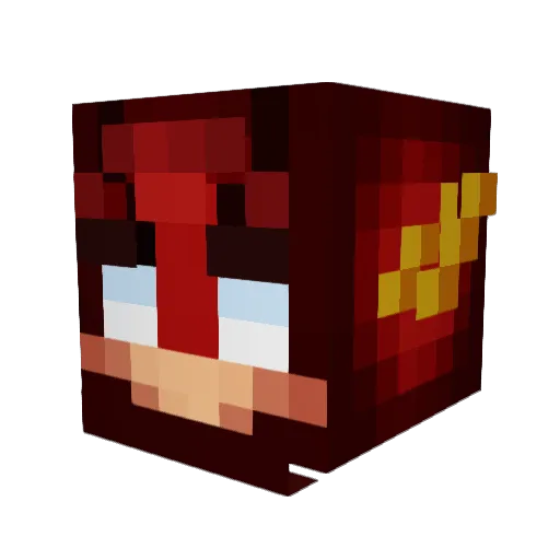 luchitoo0099 Minecraft avatar head, 3D render