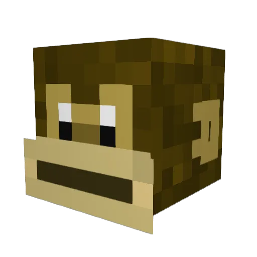 luchofe312 Minecraft avatar head, 3D render