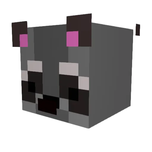 luciannos Minecraft avatar head, 3D render