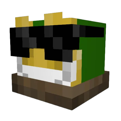 lucianob32 Minecraft avatar head, 3D render