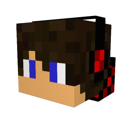 lucianodemarco Minecraft avatar head, 3D render