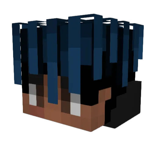 lucianotfff Minecraft avatar head, 3D render