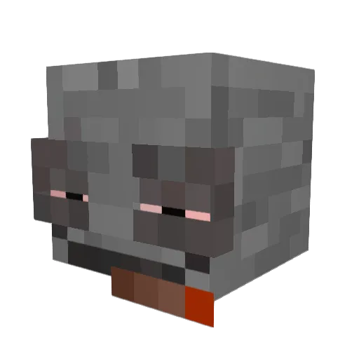 lucidvc Minecraft avatar head, 3D render
