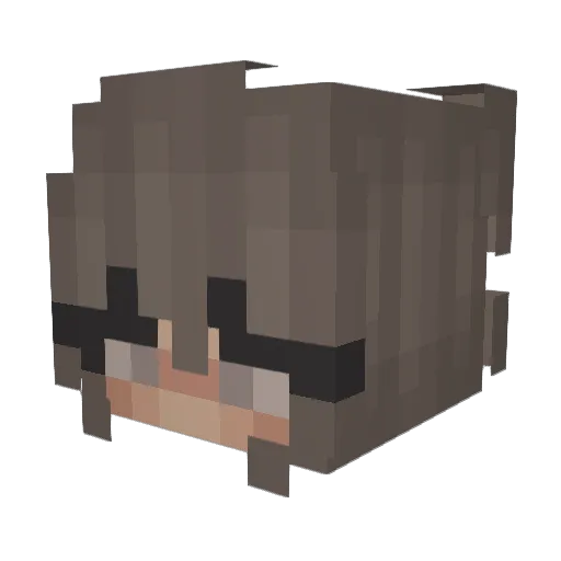 lucie2840 Minecraft avatar head, 3D render